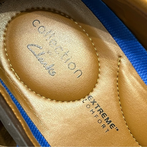 Clark’s Extreme Comfort Collection Brown Leather Loafers Shoes size 10.5 - Picture 8 of 10